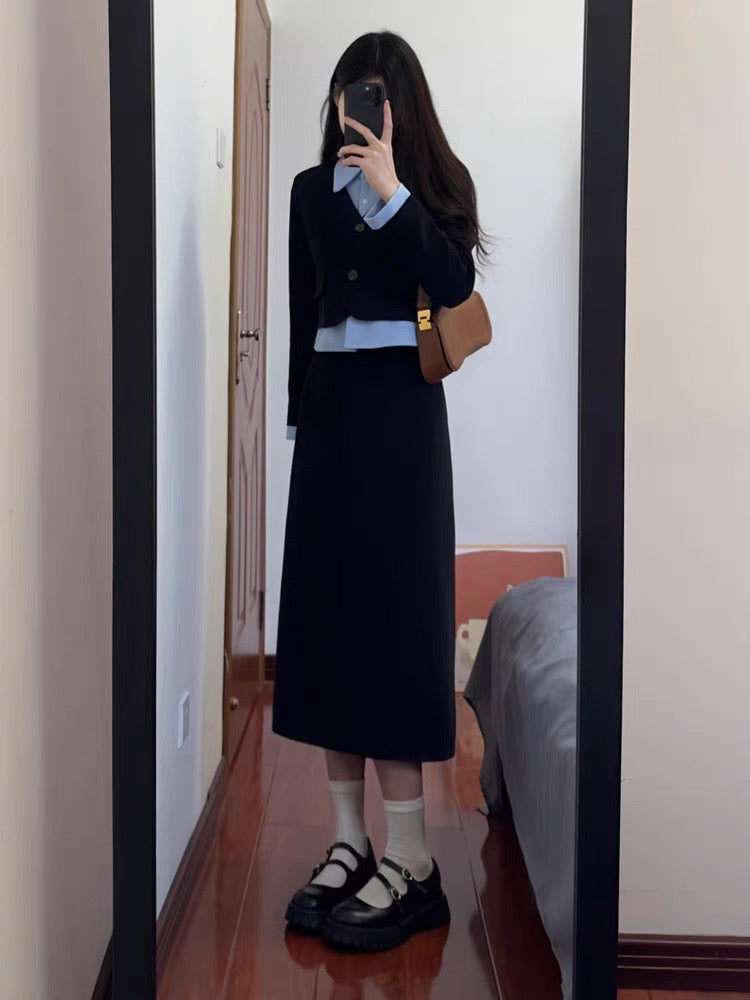 秋冬学院风套装Chic Two-Piece Set