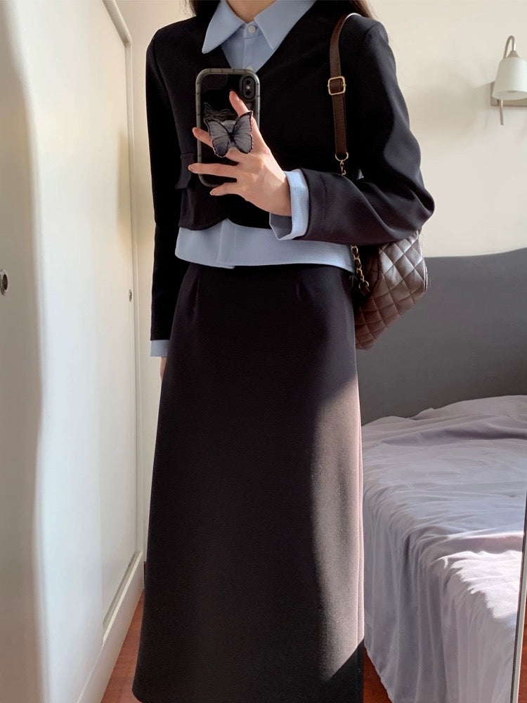 秋冬学院风套装Chic Two-Piece Set
