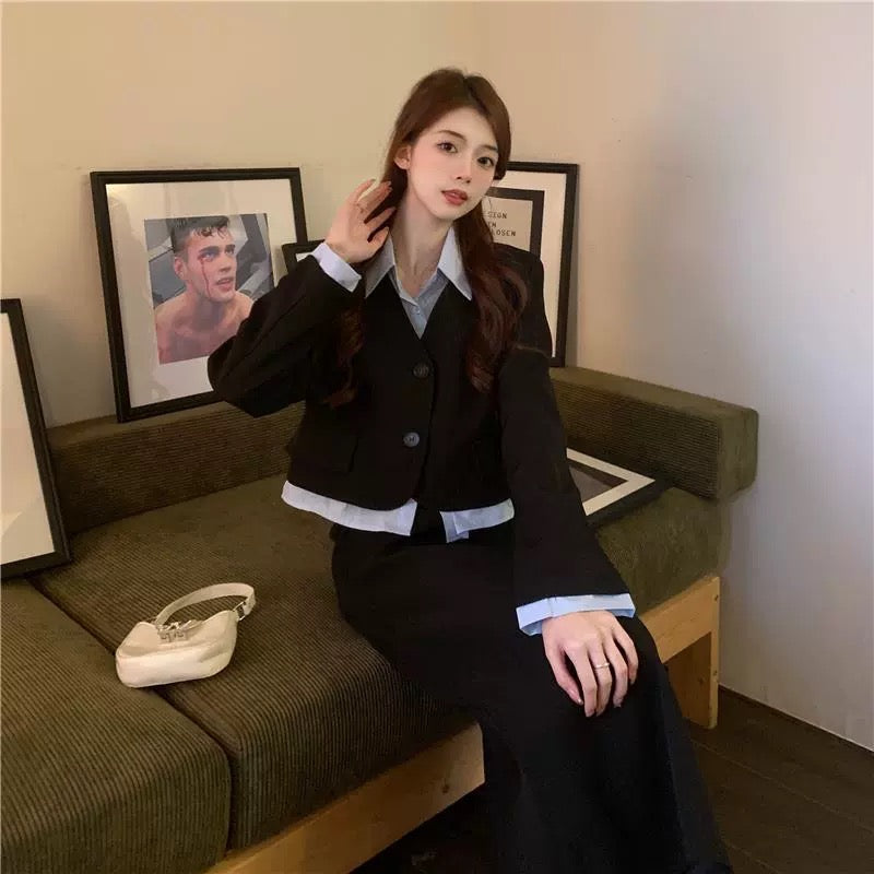 秋冬学院风套装Chic Two-Piece Set
