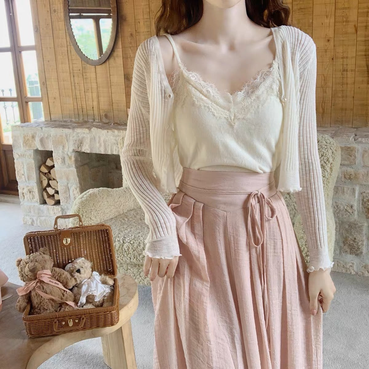 黑白清凉丝绸开衫Essential Ice Silk Cardigan