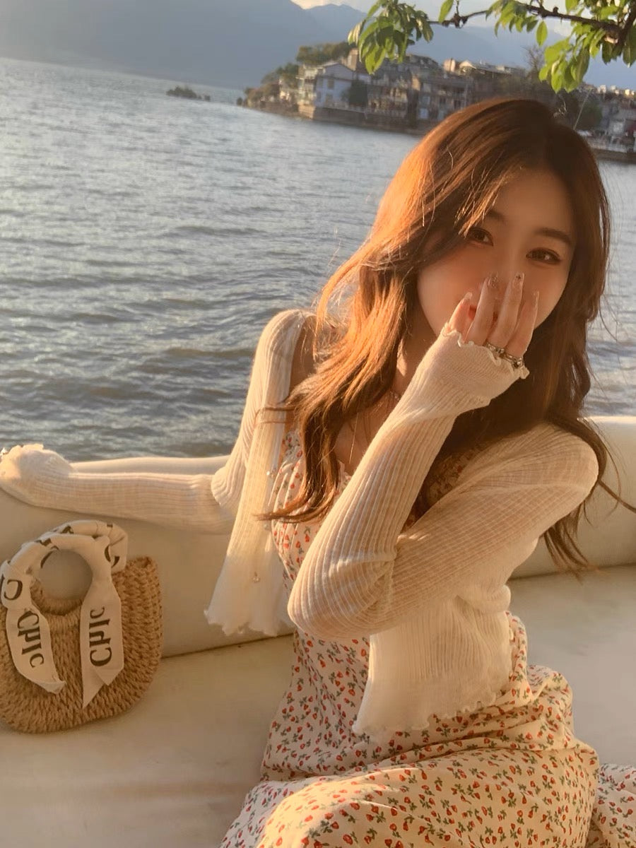 黑白清凉丝绸开衫Essential Ice Silk Cardigan