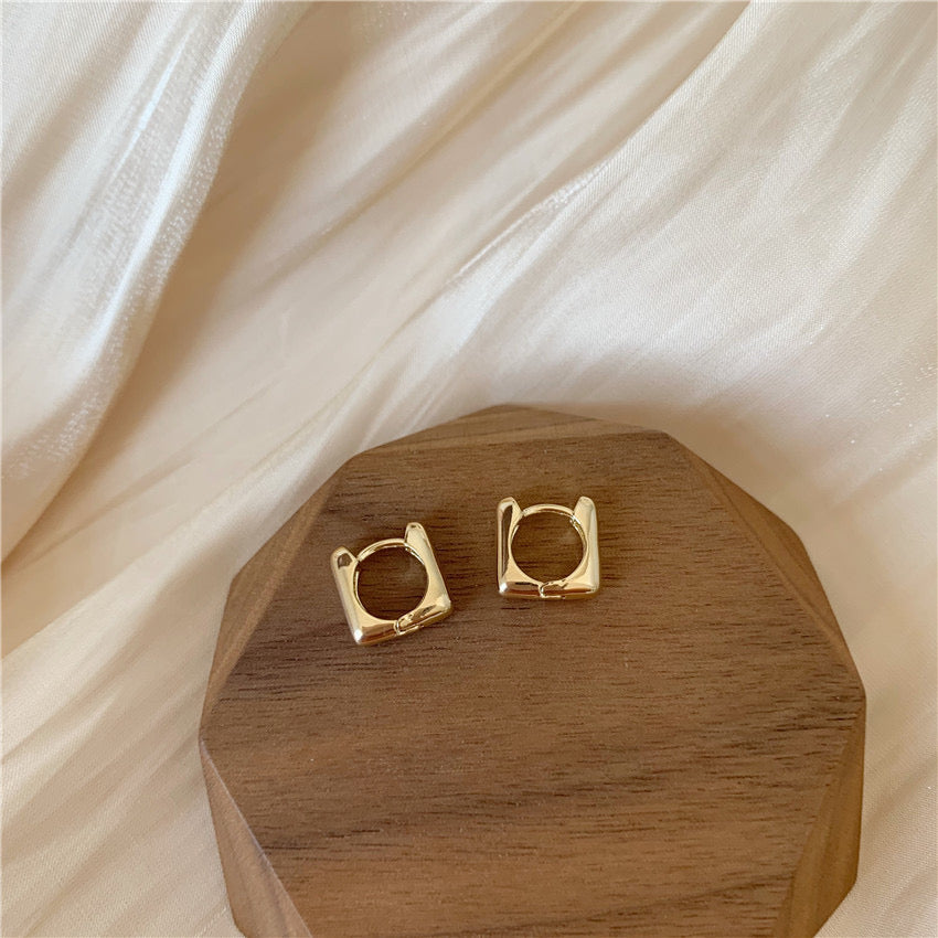 Gold Plated Huggie Earrings