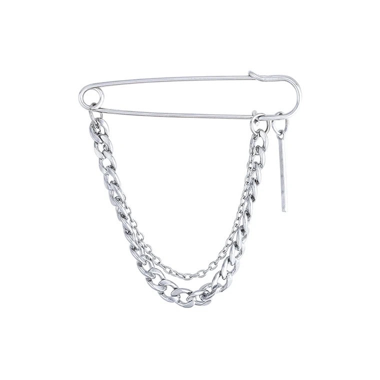 Double Chain Brooch
