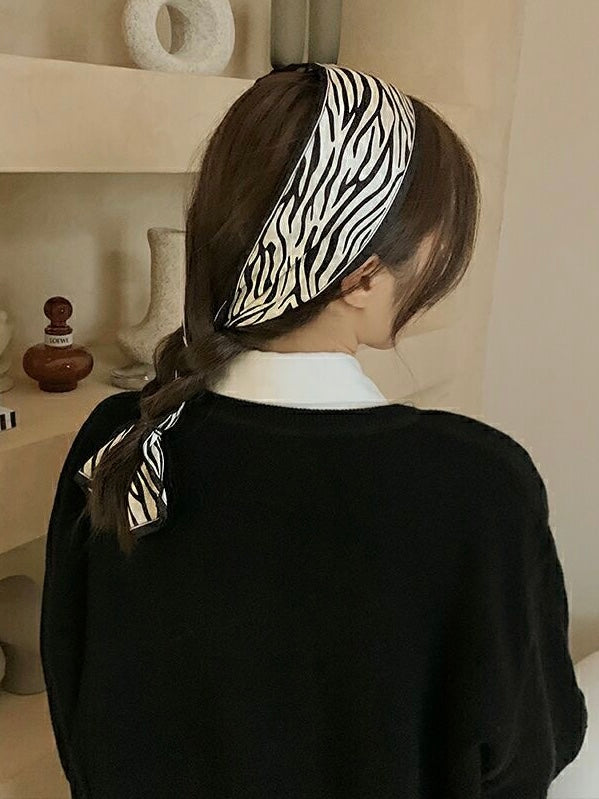斑马纹发带Zebra Headband