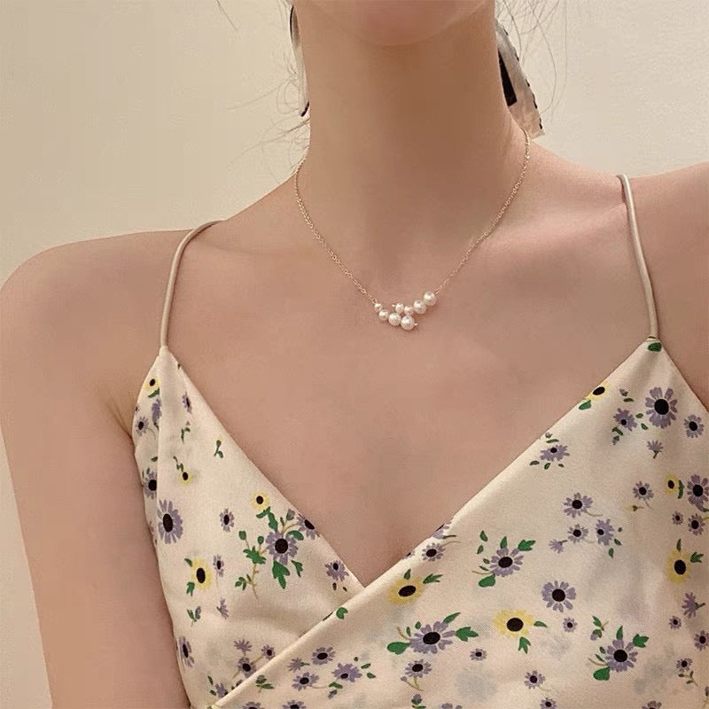 Gold Plated Pearl Necklace