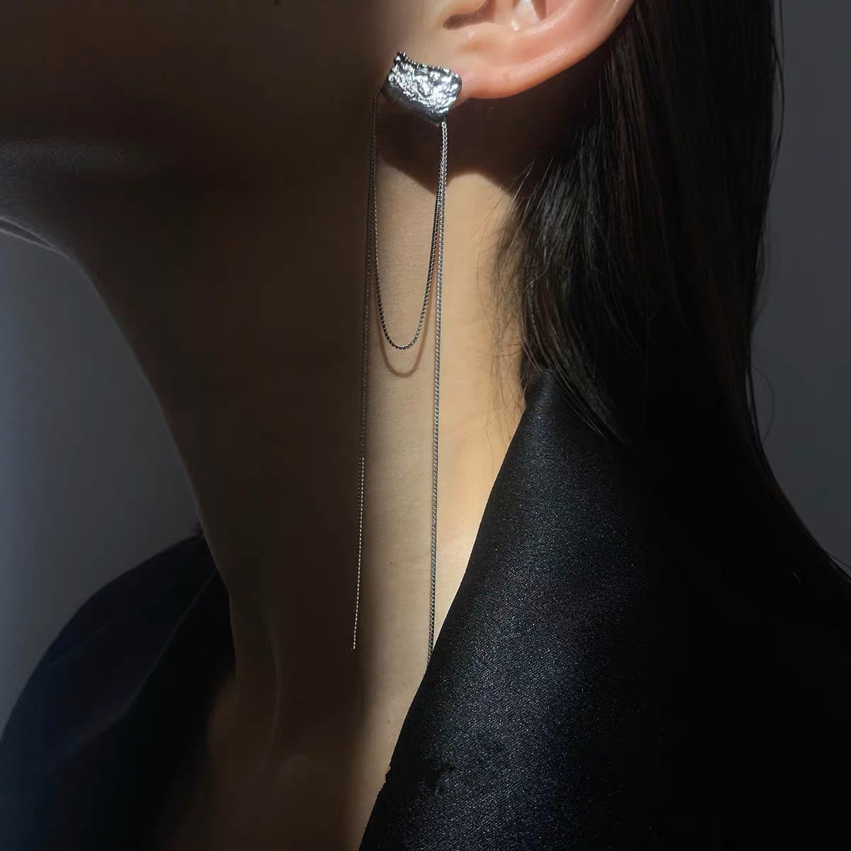 Unmatched Silver Plated Earrings