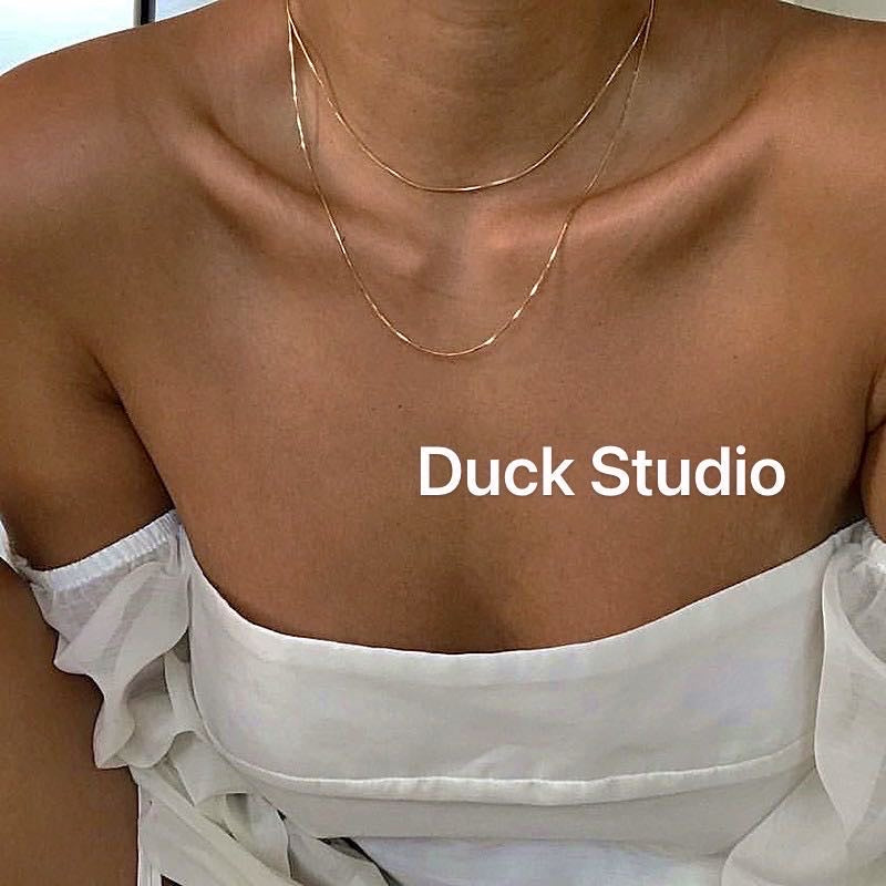 Gold Plated Double Chain Necklace
