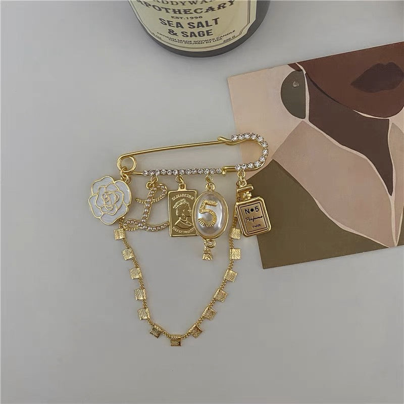 Gold Plated Brooch