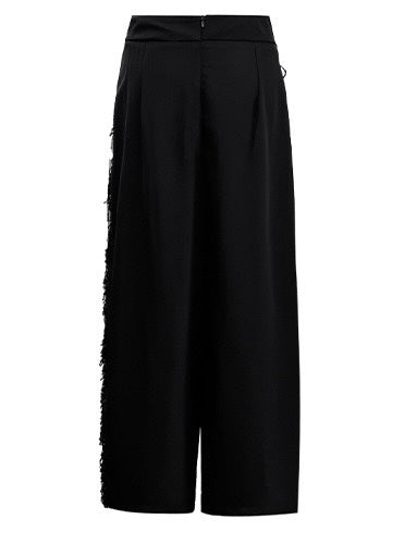 黑色闪钻亮片半裙Black Rufle Anker Maxi Skirt