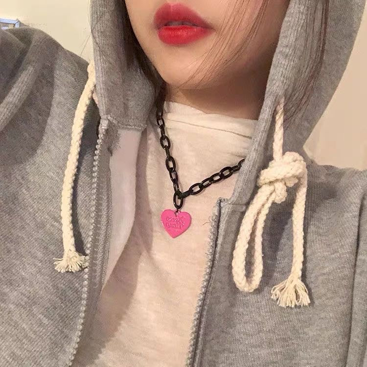 Black Link Chain Necklace