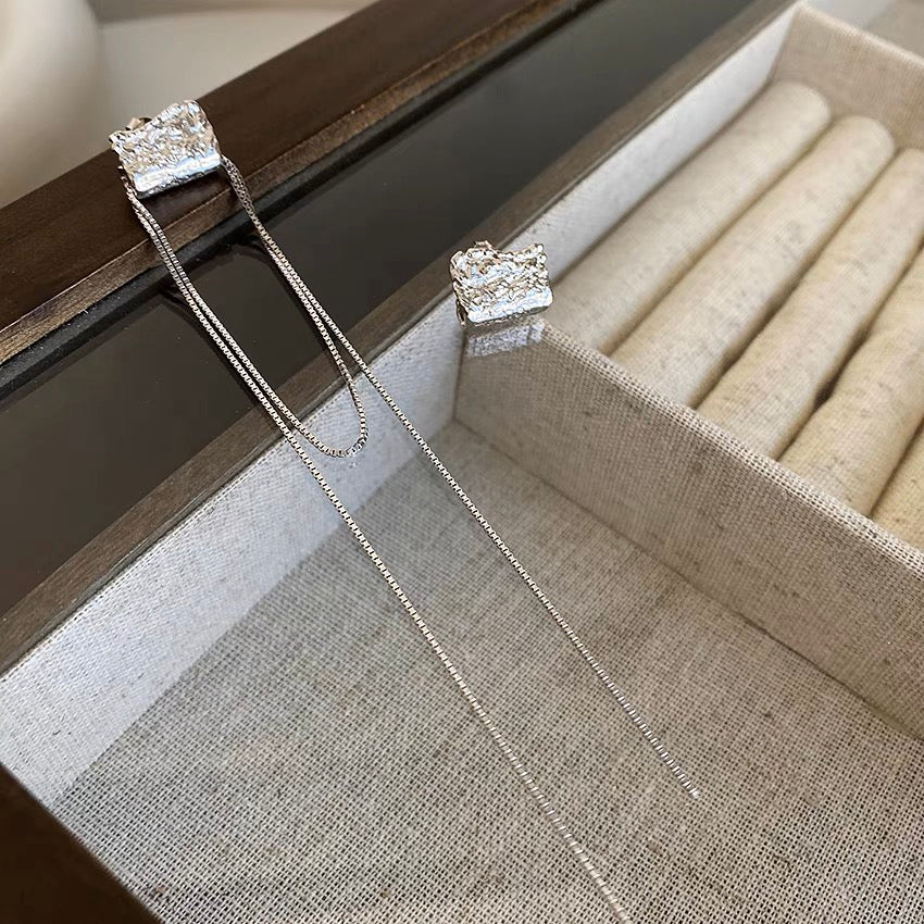 Unmatched Silver Plated Earrings