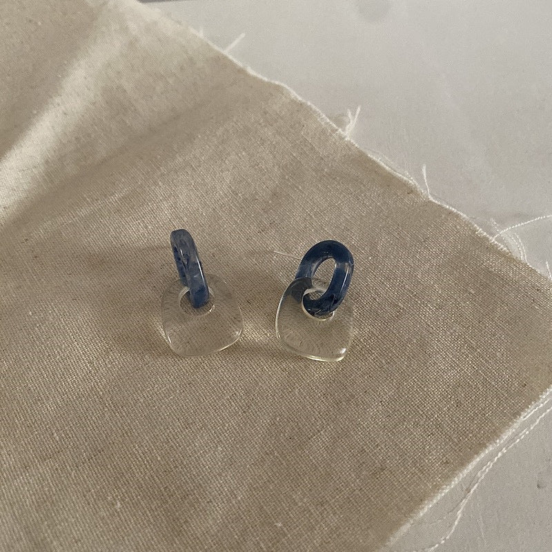 Transparent Stud Earrings
