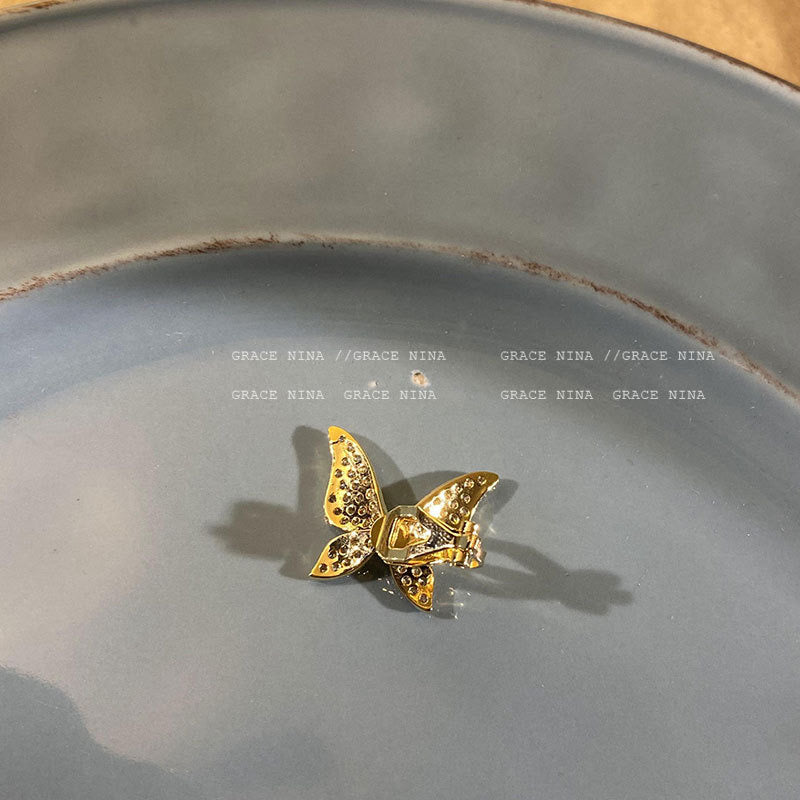 1 件装钻石蝴蝶耳夹