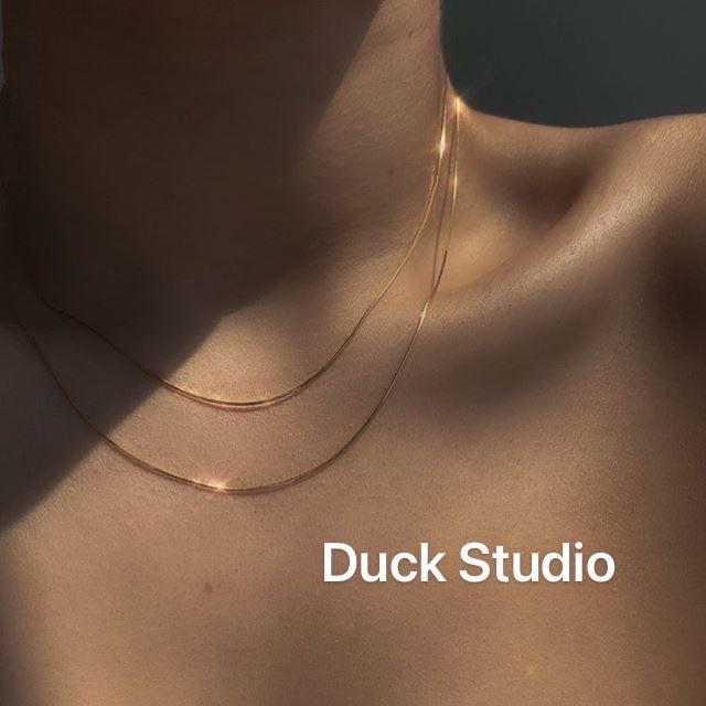 Gold Plated Double Chain Necklace