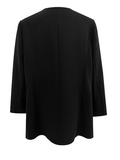 气质小香圆领外套Black Blazer Button Coat