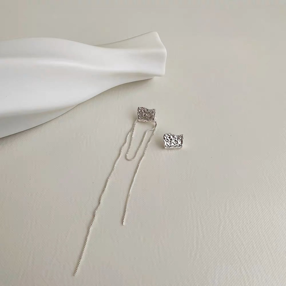 Unmatched Silver Plated Earrings