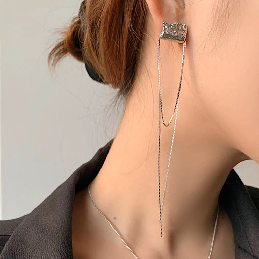 Unmatched Silver Plated Earrings