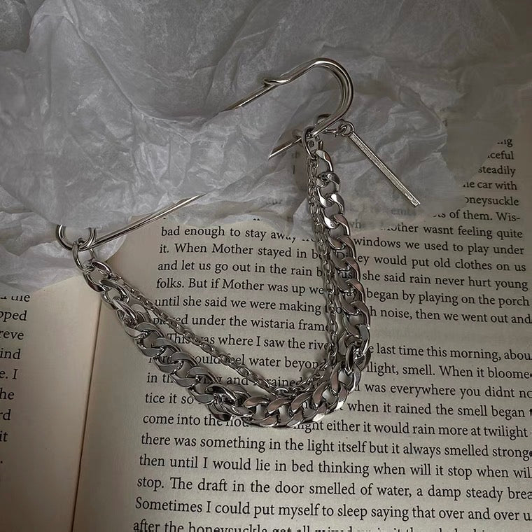Double Chain Brooch