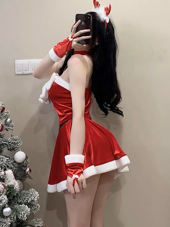 圣诞小麋鹿套装🫎圣诞麋鹿连衣裙