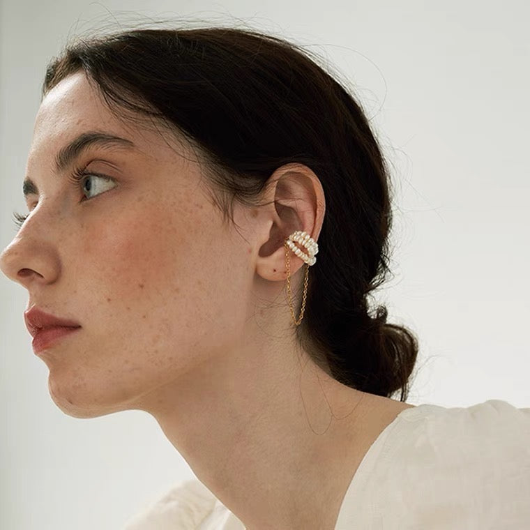 1 Piece Pearl Ear Cuff