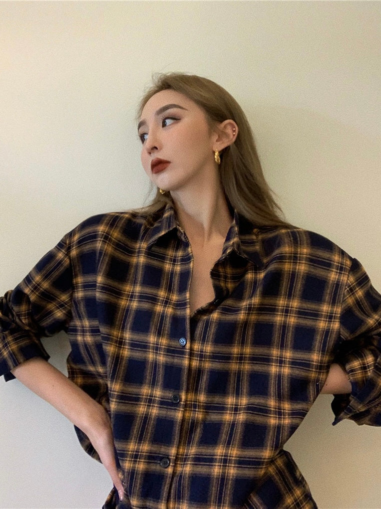 冷淡风格纹衬衫Classic Check Shirt