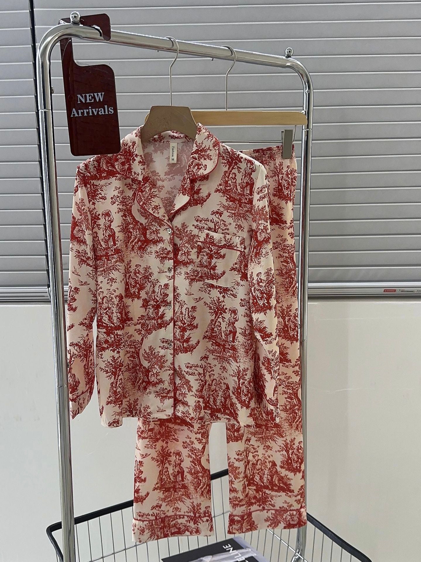 【富家千金】新年红睡衣套装Lucky Red Embroidery Pyjama