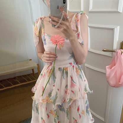 15%OFF_海边度假大花瓣连衣裙Cliffon Floral Dress