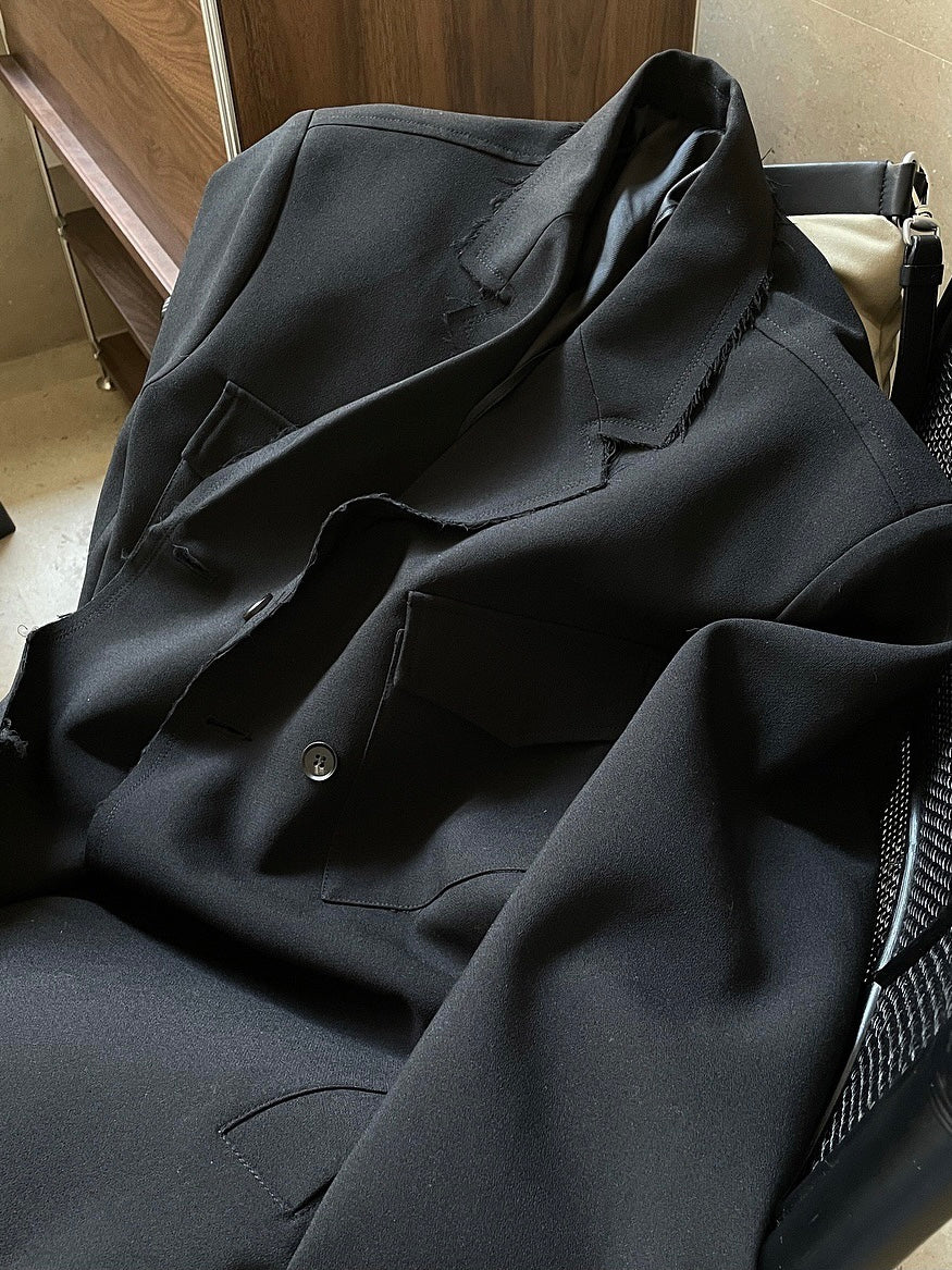 超飒长款系带风衣Black Maxi Coat