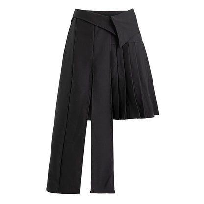 可拆卸腰封两穿半裙2 in 1 Black Pleated Skirt