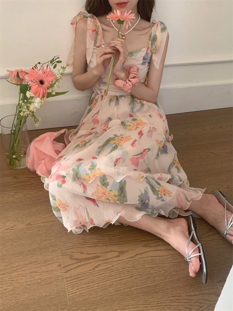 15%OFF_海边度假大花瓣连衣裙Cliffon Floral Dress