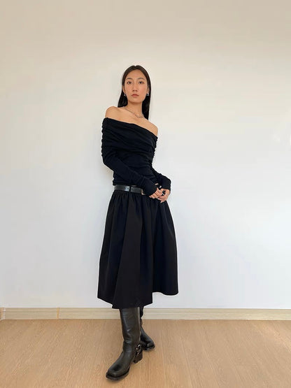 30%OFF_山本暗黑蓬蓬裙Salline Pleated Skirt