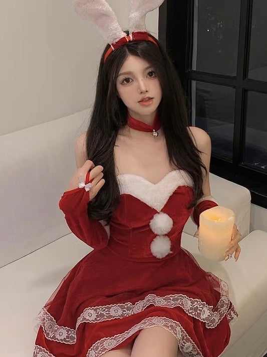 【圣诞兔女郎】红色战裙Christmas Bunny Dress