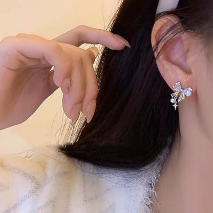 Butterfly Crystal Stud Earrings