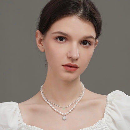 Multilayer Chain Pearl Necklace