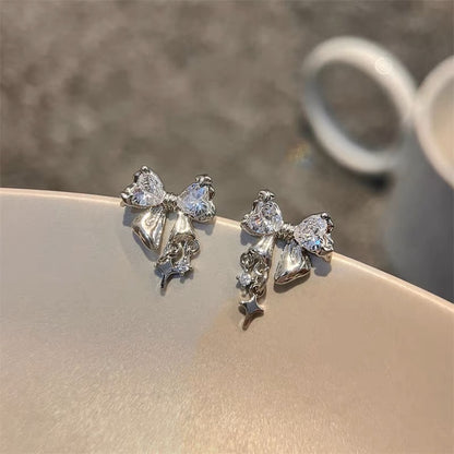 Butterfly Crystal Stud Earrings