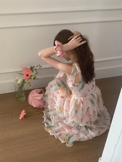 15%OFF_海边度假大花瓣连衣裙Cliffon Floral Dress