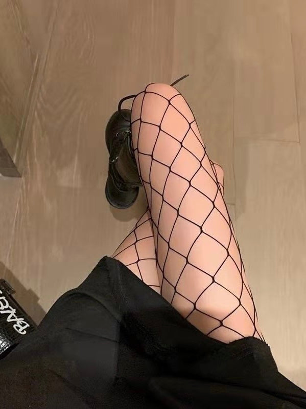 黑色渔网袜Black Fishnet Stocking