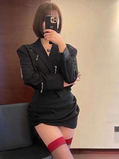 【宅男女神】红边黑丝Black Stockings with Red Seams