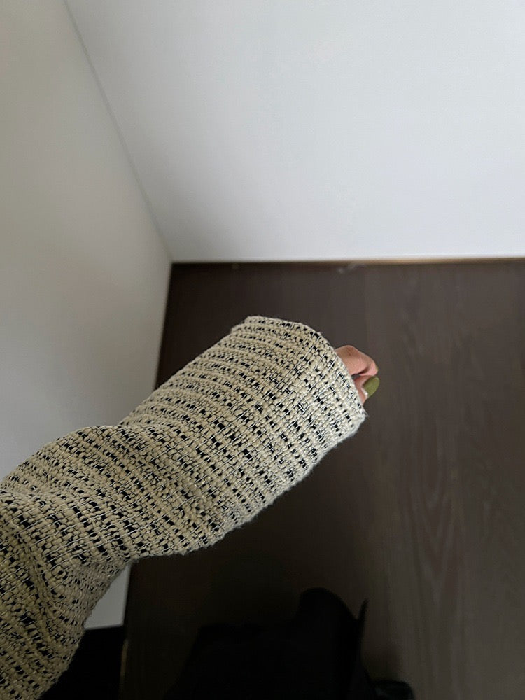 小香短款外套Textured Crop Jacket