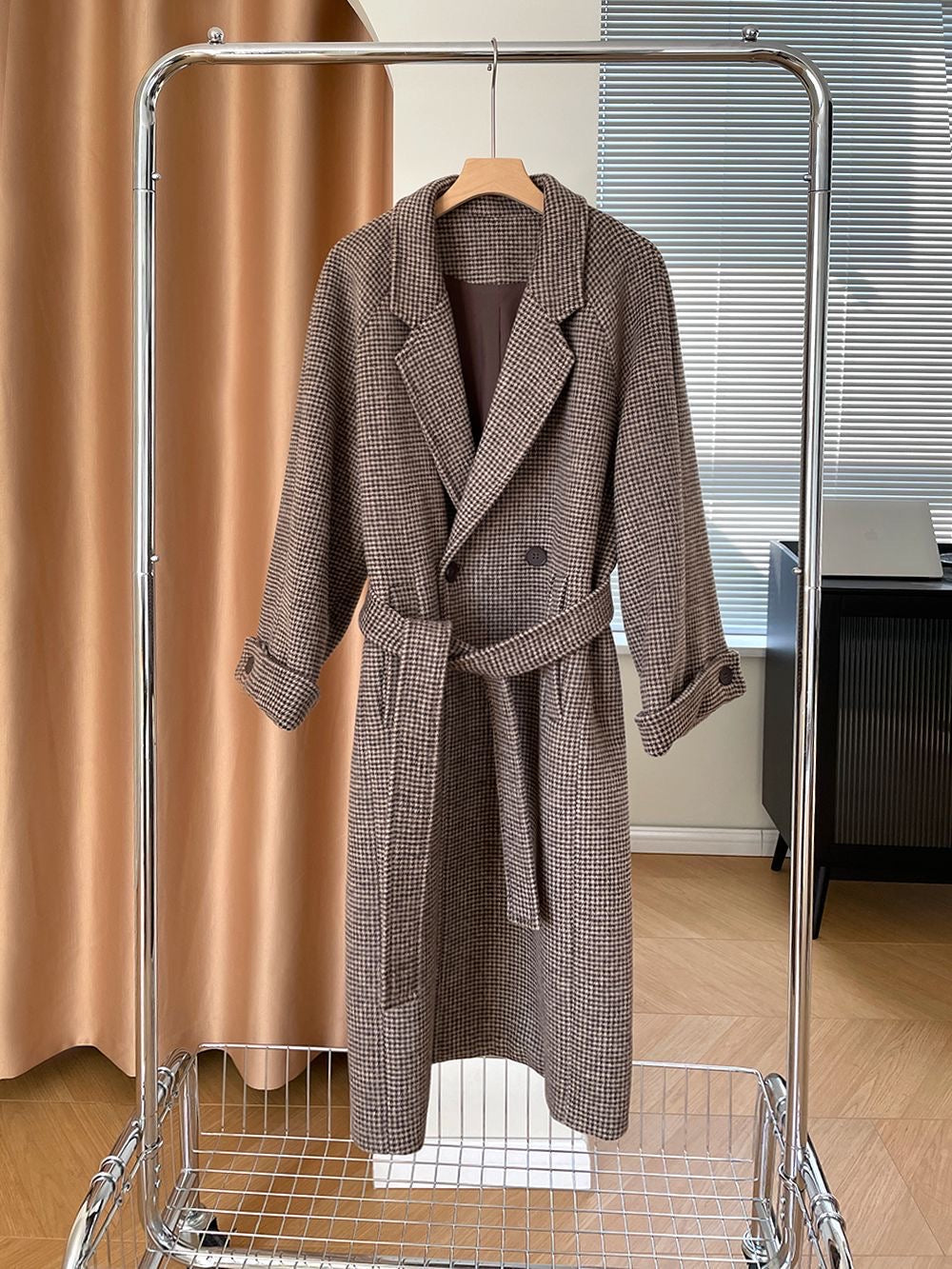 20%OFF_重工千鸟格大衣50羊毛Plaid Wool Coat