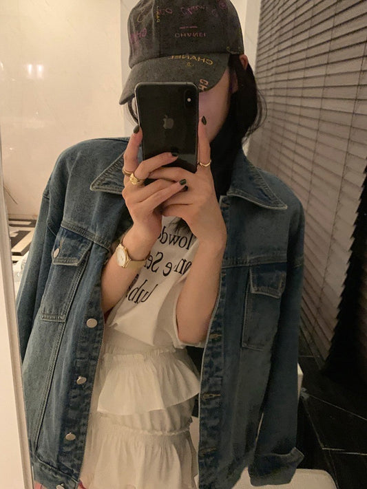 超经典水洗廓型牛仔外套Classic Denim Jacket