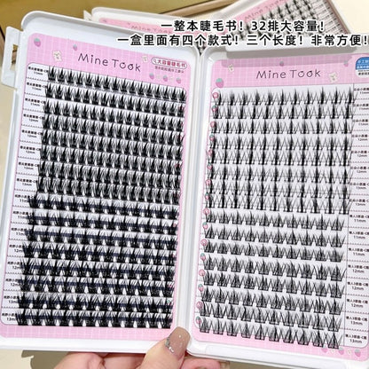 大容量32排懒人睫毛书4 in 1 Eyelashes Book