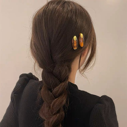 琥珀发夹Amber Hair Clips