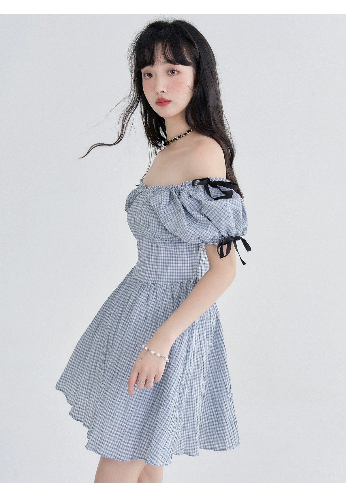 30%OFF_【南法假日】蝴蝶结格纹连衣裙Summer Love Plaid Dress