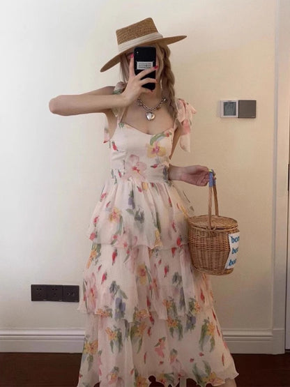 15%OFF_海边度假大花瓣连衣裙Cliffon Floral Dress