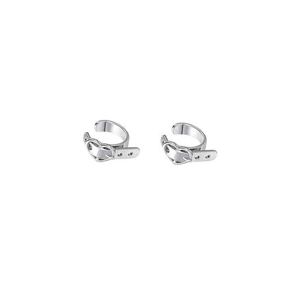 Silver Plated Belt Ear Cuff and Ring