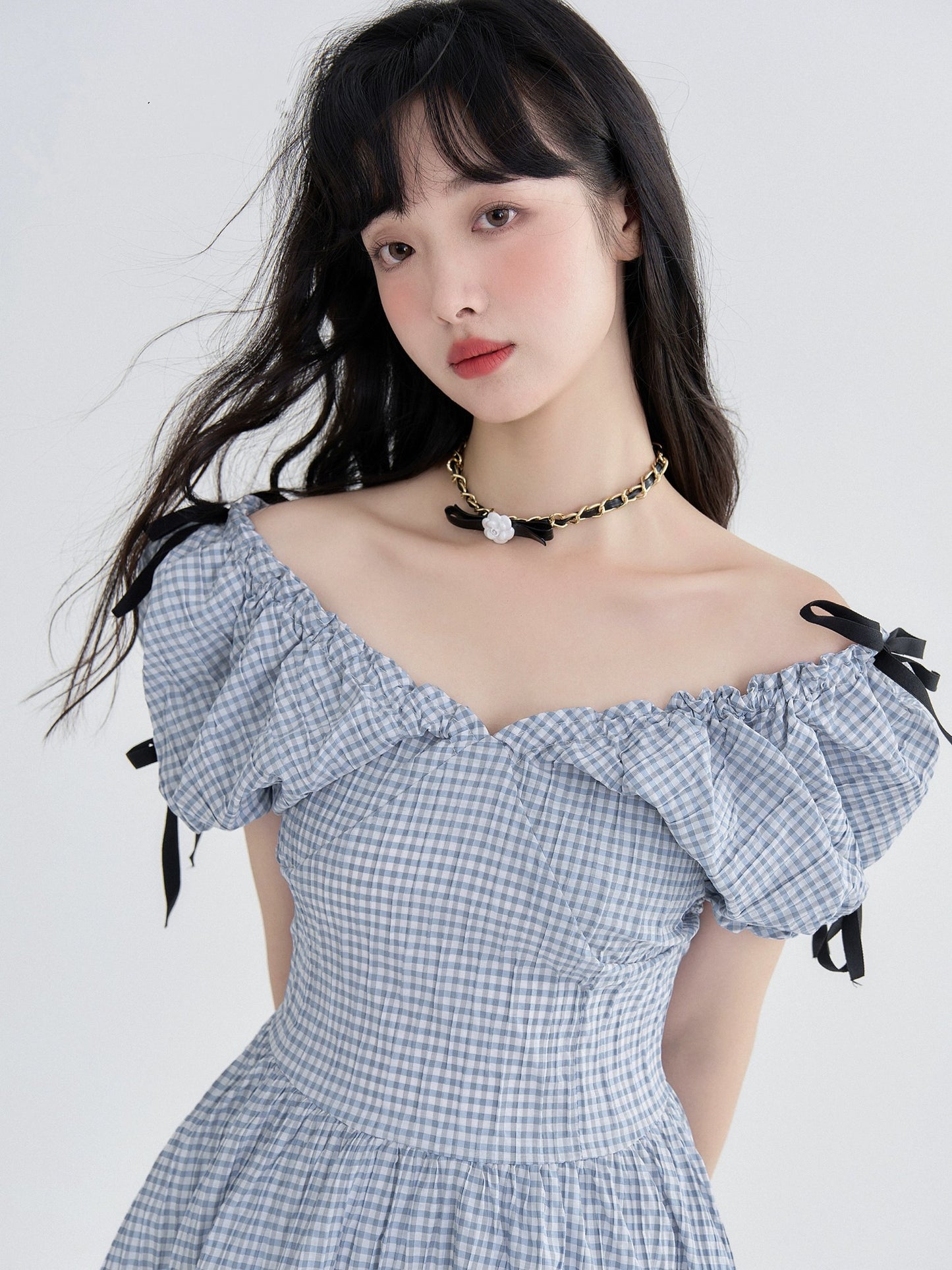 30%OFF_【南法假日】蝴蝶结格纹连衣裙Summer Love Plaid Dress