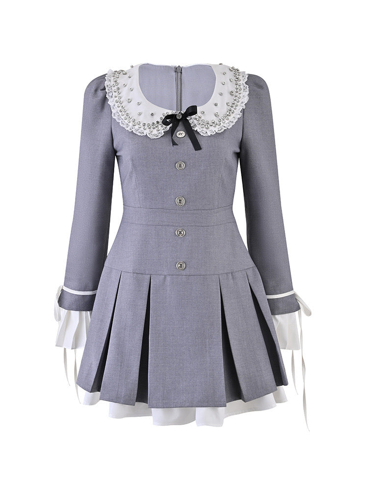 高级感重工连衣裙Doll Collar Dress