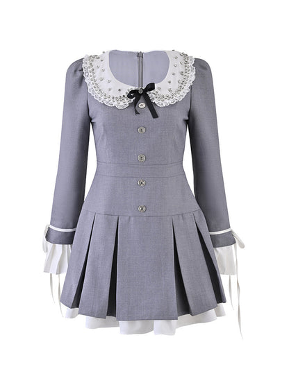 15%OFF_高级感重工连衣裙Doll Collar Dress