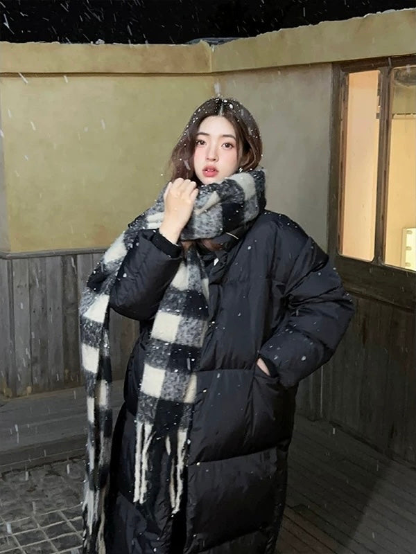 韩剧女主格纹围巾Korean Plaid Scarf